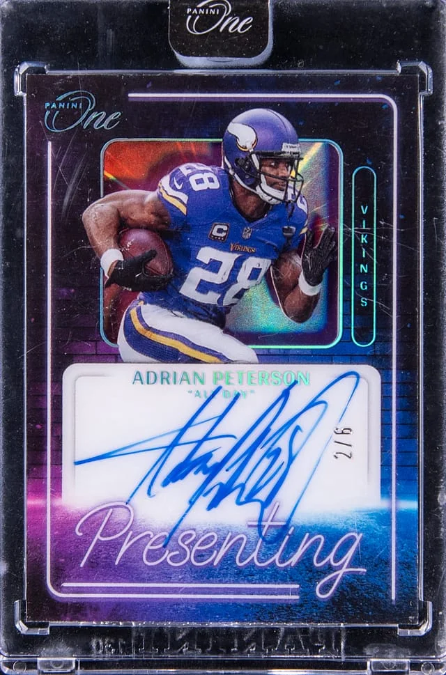 2022 Panini Adrian Peterson One Presenting Autograph #199 card image