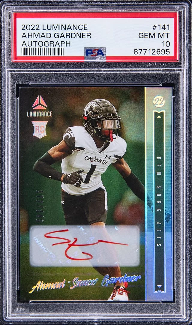 2022 Panini Ahmad Gardner Luminance Autograph #141 card image