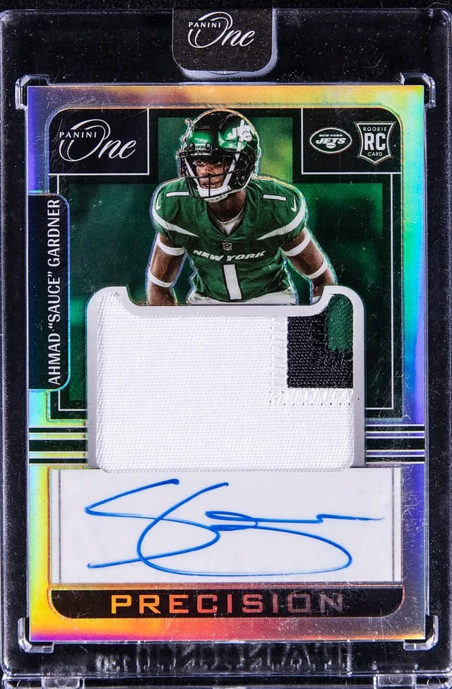 2022 Panini Ahmad Sauce Gardner One Precision Autographs #303 card image
