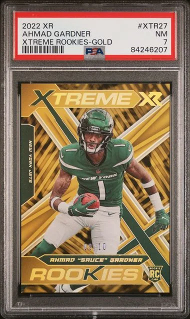 2022 Panini Ahmad Sauce Gardner Xr Xtreme Rookies Gold #XTR27 card image