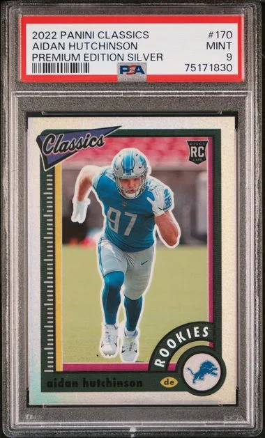 2022 Panini Aidan Hutchinson Classics Premium Edition Silver #170 card image