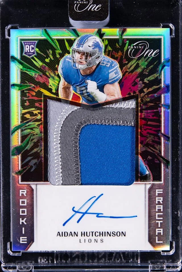 2022 Panini Aidan Hutchinson One Fractal #377 card image