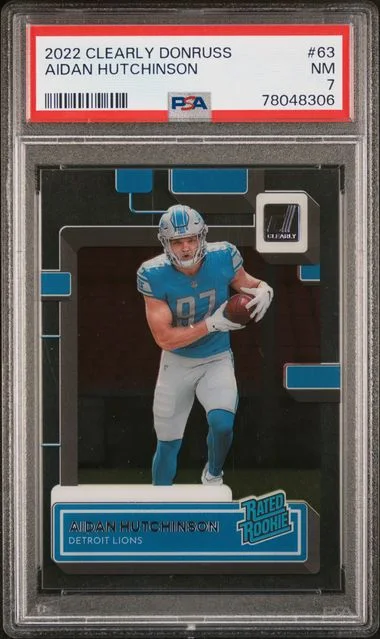 2022 Panini Aidan Hutchinson Clearly Donruss #63 card image
