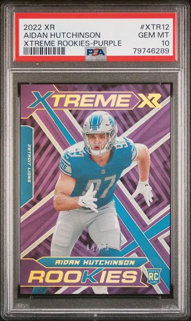 2022 Panini Aidan Hutchinson Xr Xtreme Rookies Purple #XTR-12 card image