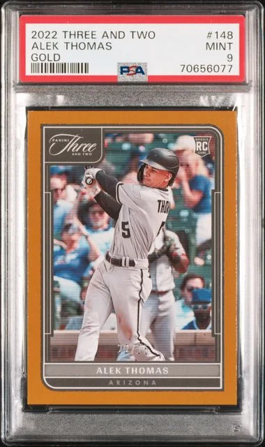 2022 Panini Alek Thomas Three And Two Gold #148 card image
