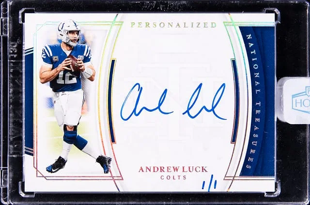 2022 Panini Andrew Luck Honors Recollection Panini National Treasures 2019 #PT-AL card image
