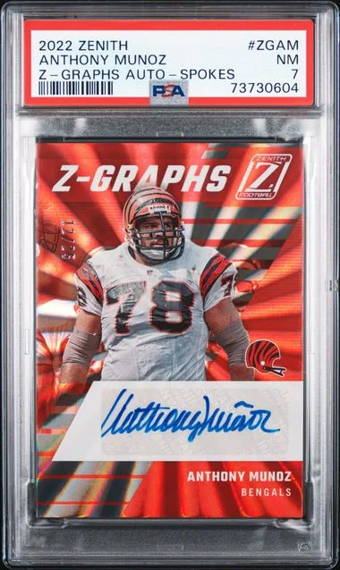 2022 Panini Anthony Munoz Zenith Z-Graphs Spokes #ZG-AM card image
