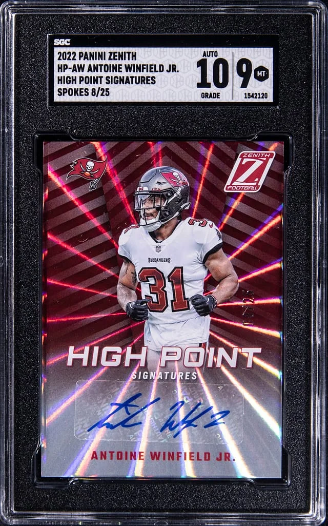 2022 Panini Antoine Winfield Jr. Zenith High Point Signatures #HP-AW card image