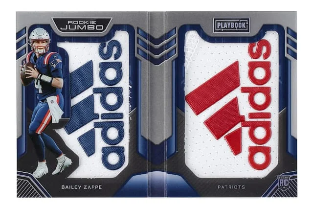 2022 Panini Bailey Zappe Patch Booklet Playbook Jumbo #RJM-27 card image