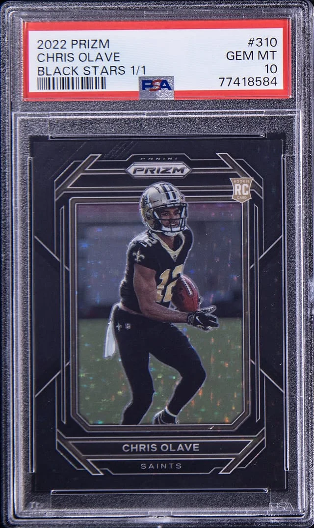 2022 Panini Black Chris Olave Stars Prizm #310 card image