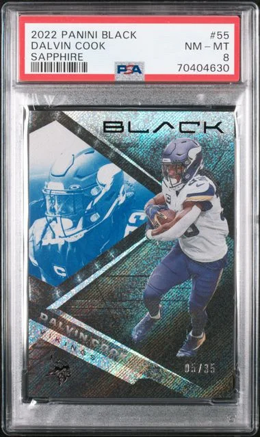 2022 Panini Black Dalvin Cook Sapphire #55 card image