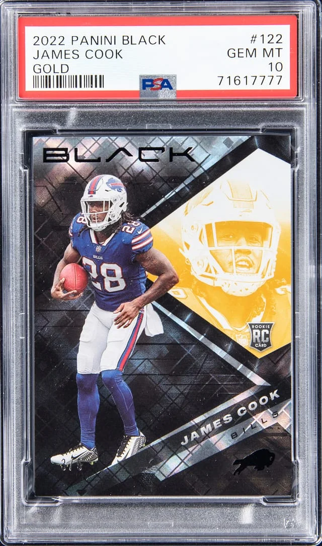 2022 Panini Black Gold James Cook #122 card image