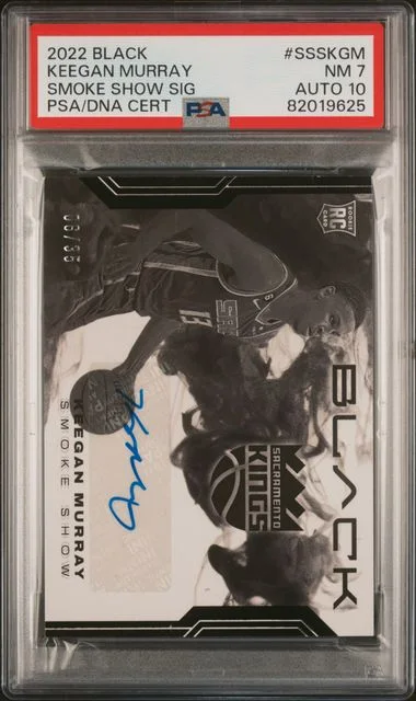 2022 Panini Black Keegan Murray Smoke Show Signatures #SSSKGM card image