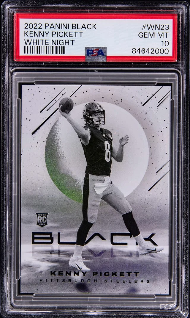 2022 Panini Black Kenny Pickett White Knight #WN-23 card image