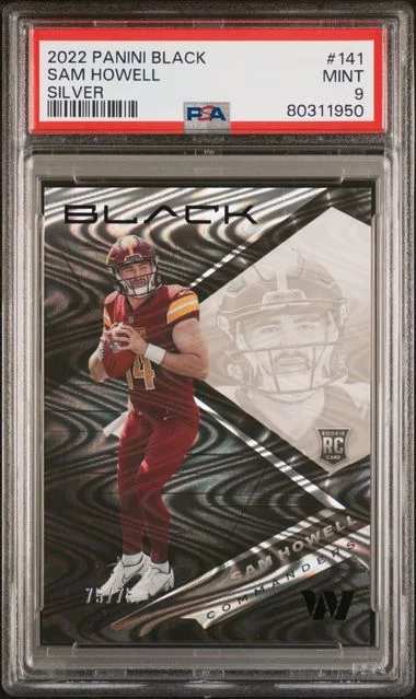2022 Panini Black Sam Howell Silver #141 card image