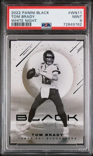 2022 Panini Black Tom Brady White Night #WN-11 card image