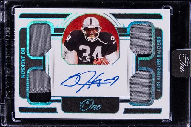 2022 Panini Bo Jackson One Quad Patch Autograph #56 card image