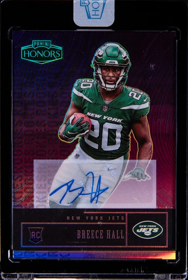 2022 Panini Breece Hall Honors Autograph Purple #45 card image