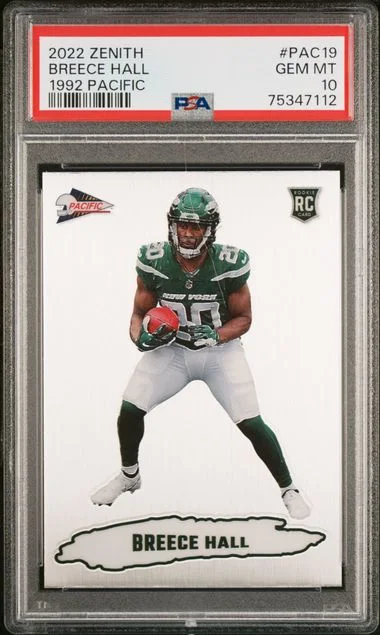 2022 Panini Breece Hall Zenith 1992 Pacific #PAC19 card image