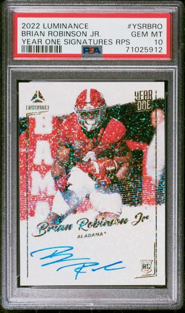 2022 Panini Brian Robinson Jr. Luminance Year One Signatures RPS #YSRBRO card image