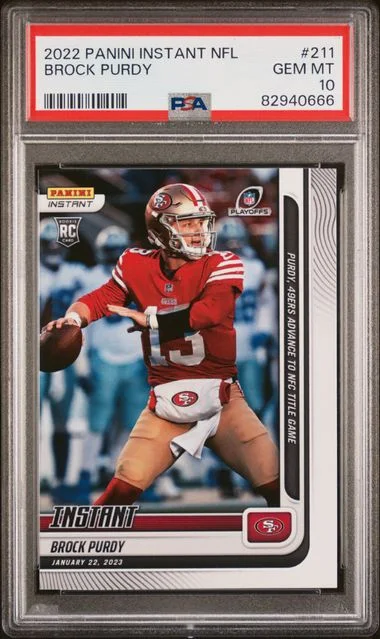 2022 Panini Brock Purdy Instant NFL #211 card image
