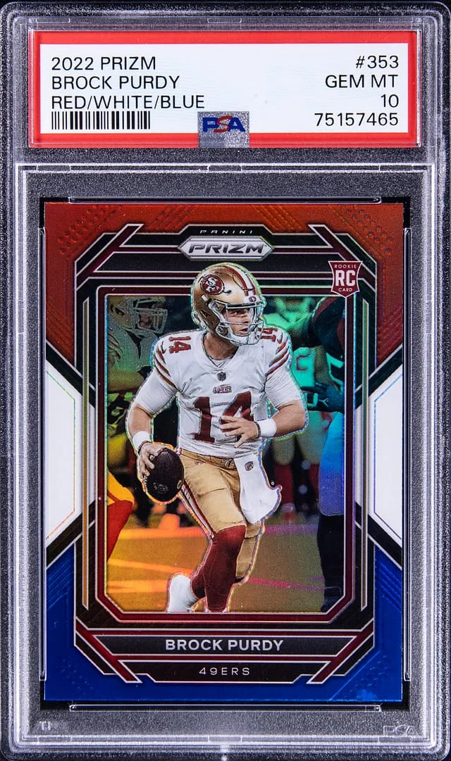 2022 Panini Brock Purdy Red Prizm #353 card image
