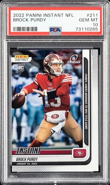 2022 Panini Brock Purdy (/3861) Instant NFL #211 card image