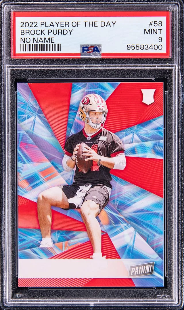2022 Panini Brock Purdy Player Of The Day No Name #58 card image