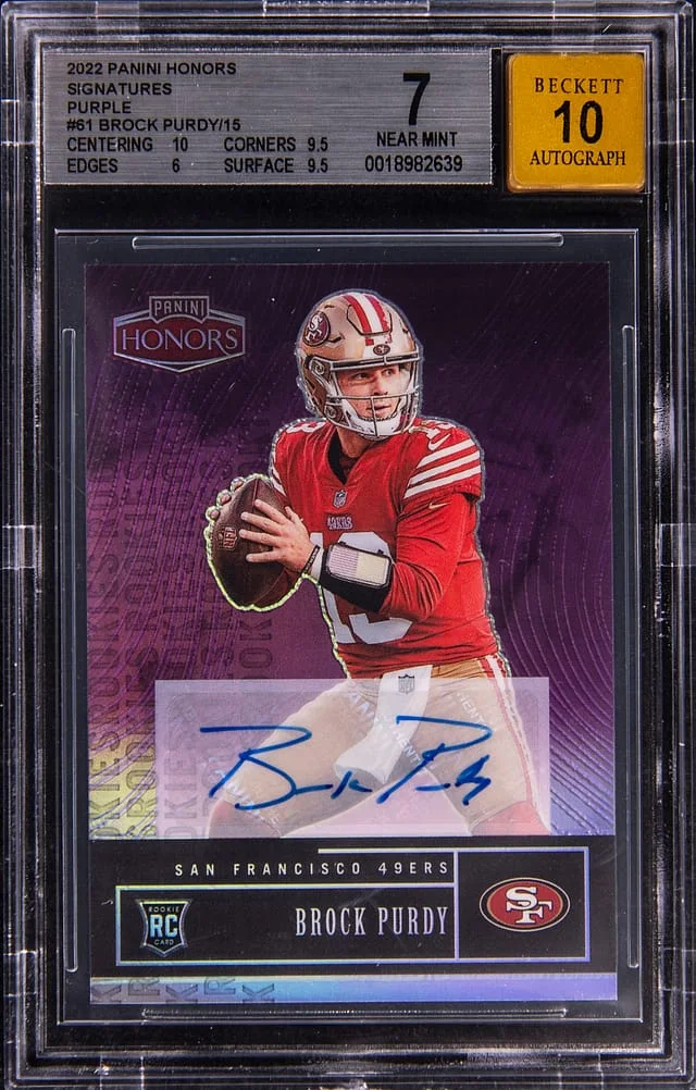 2022 Panini Brock Purdy Honors #61 card image