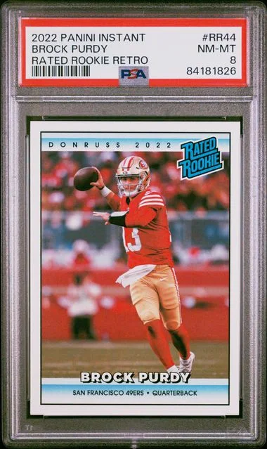 2022 Panini Brock Purdy Instant Rated Retro #RR44 card image