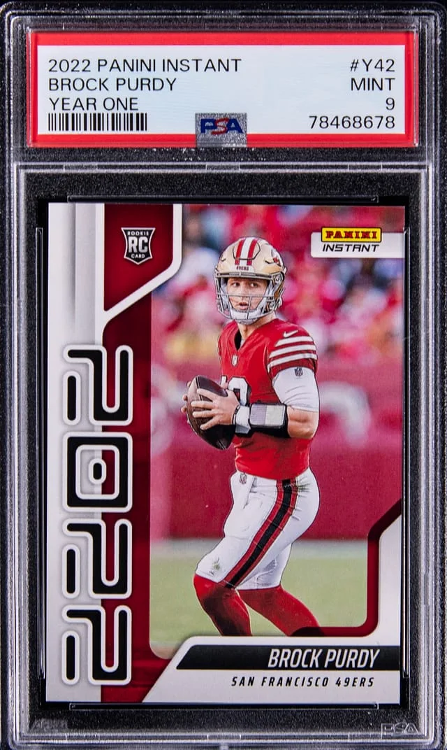 2022 Panini Brock Purdy Instant Year One #Y42 card image