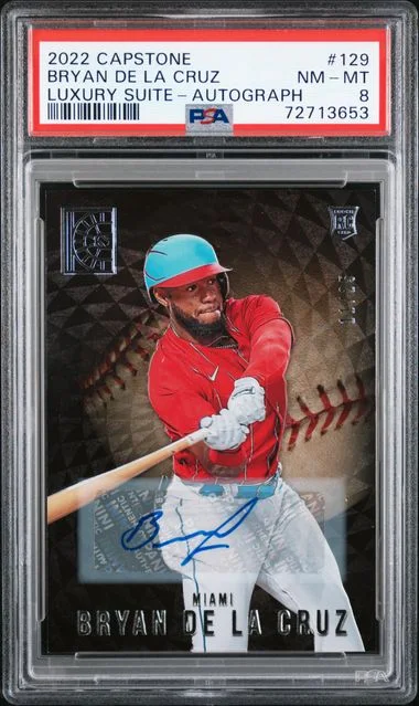 2022 Panini Bryan De La Cruz Capstone Luxury Suite Autograph #129 card image