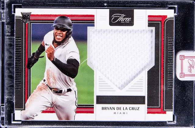 2022 Panini Bryan De La Cruz Relic - Panini Encased Three and Two Jerseys #RJ-BC card image