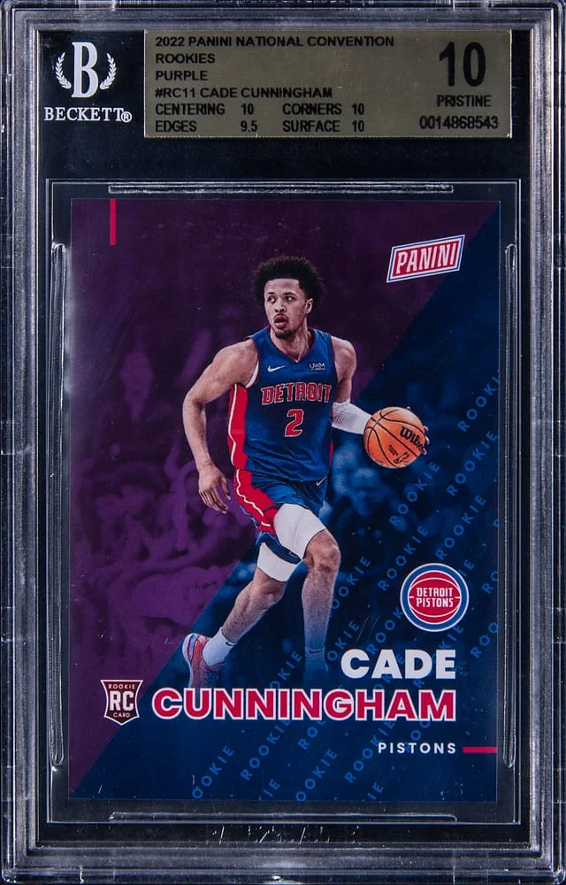 2022 Panini Cade Cunningham National Convention Rookies Purple #RC11 card image