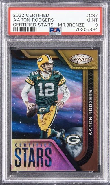2022 Panini Certified Aaron Rodgers Certified Stars Mirror Bronze #CS7 card image