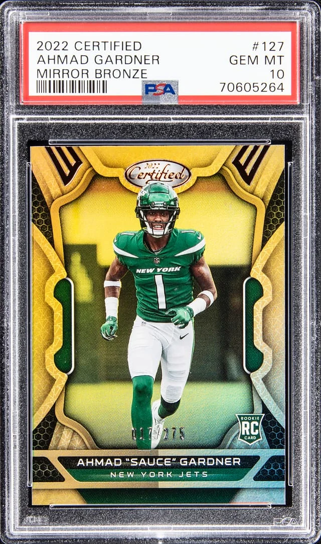 2022 Panini Certified Ahmad Gardner Mirror Bronze #127 card image