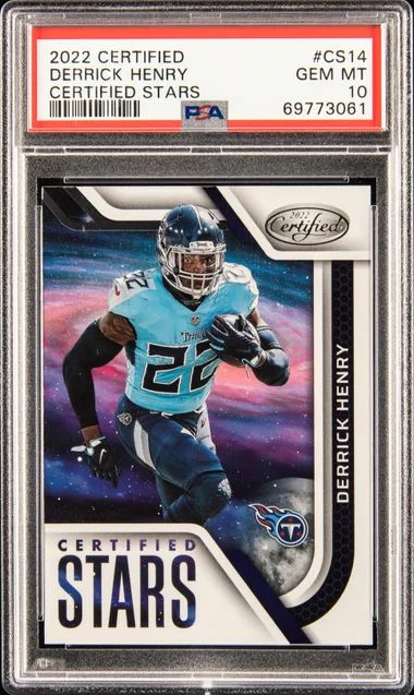 2022 Panini Certified Derrick Henry Certified Stars #Cs14 card image