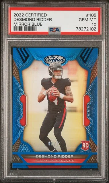 2022 Panini Certified Desmond Ridder #105 card image