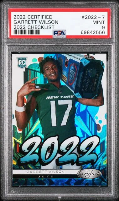 2022 Panini Certified Garrett Wilson Checklist #2022-7 card image