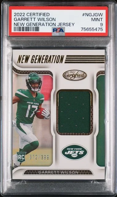 2022 Panini Certified Garrett Wilson New Generation Jerseys #NGJ-GW card image