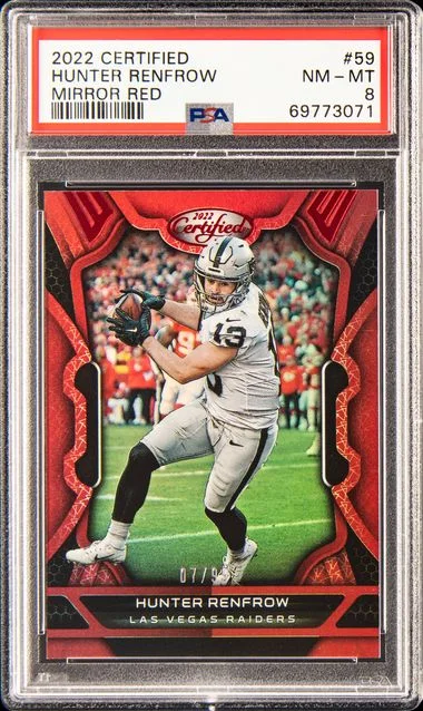 2022 Panini Certified Hunter Renfrow Mirror Red #59 card image