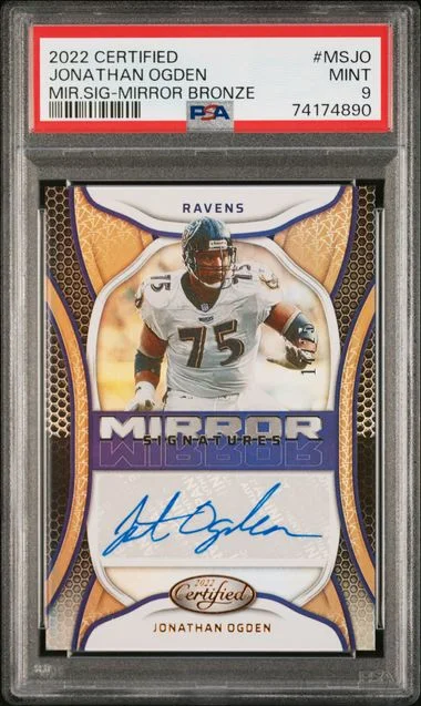2022 Panini Certified Jonathan Ogden Mirror Signatures #MSJO card image