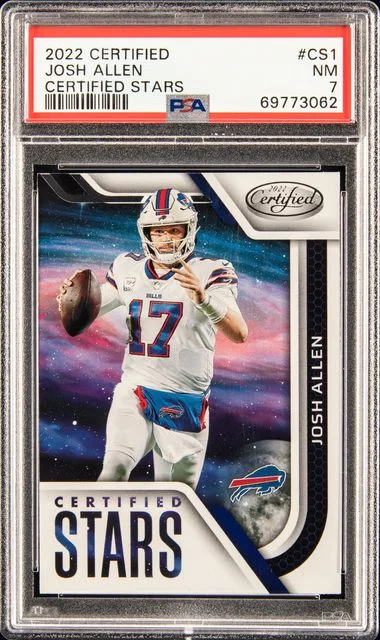 2022 Panini Certified Josh Allen Certified Stars #Cs1 card image