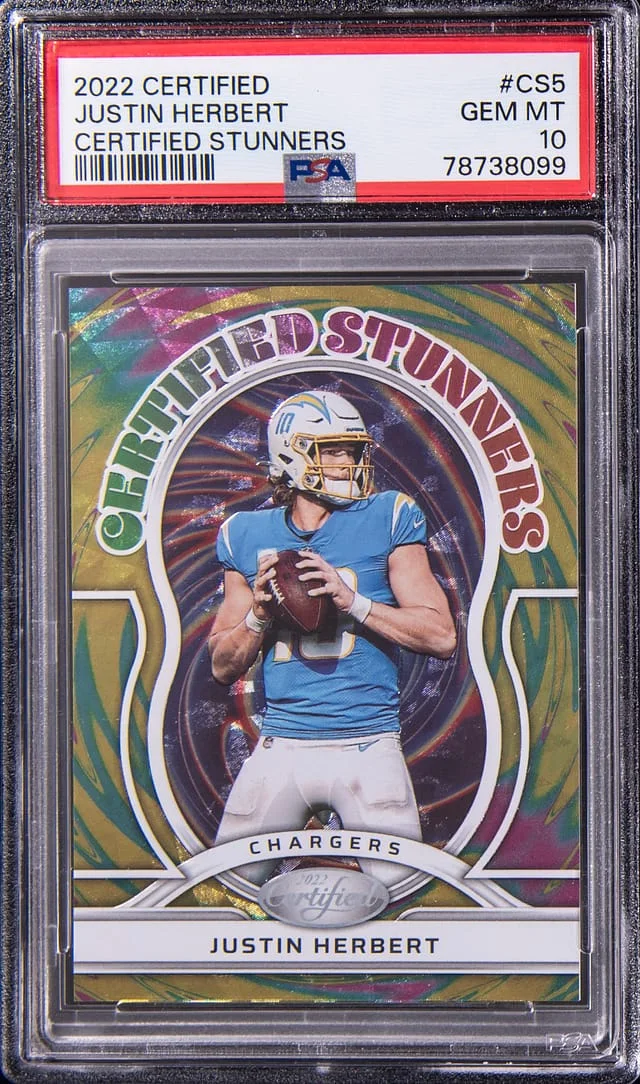 2022 Panini Certified Justin Herbert Stunners #CS5 card image
