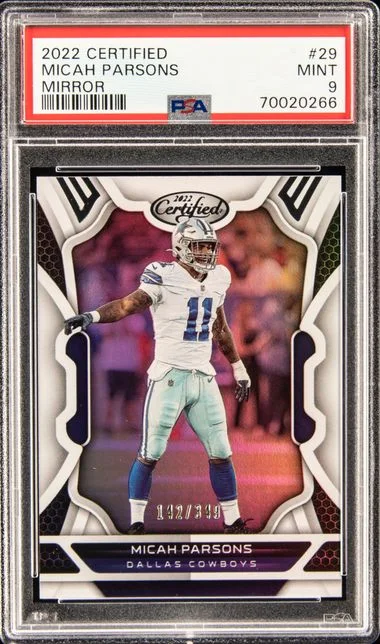 2022 Panini Certified Micah Parsons Mirror #29 card image