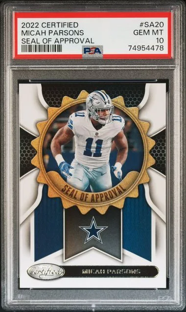 2022 Panini Certified Micah Parsons Seal Of Approval #Sa20 card image