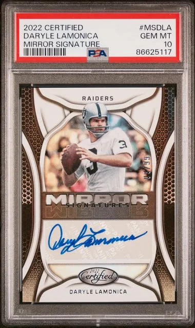 2022 Panini Certified Mirror Signatures Msdla Daryle Lamonica #no-number card image
