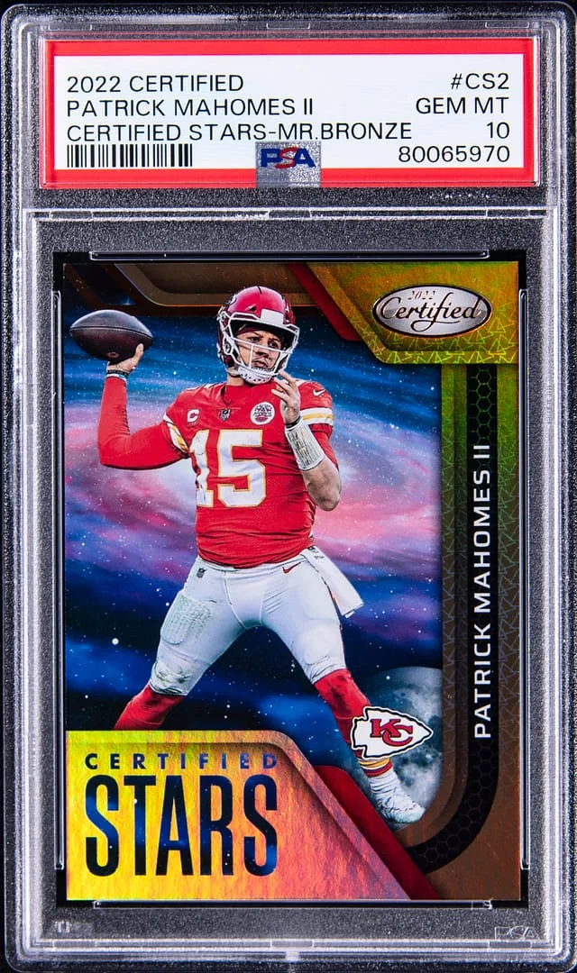 2022 Panini Certified Patrick Mahomes II Stars Mirror Bronze #CS-2 card image