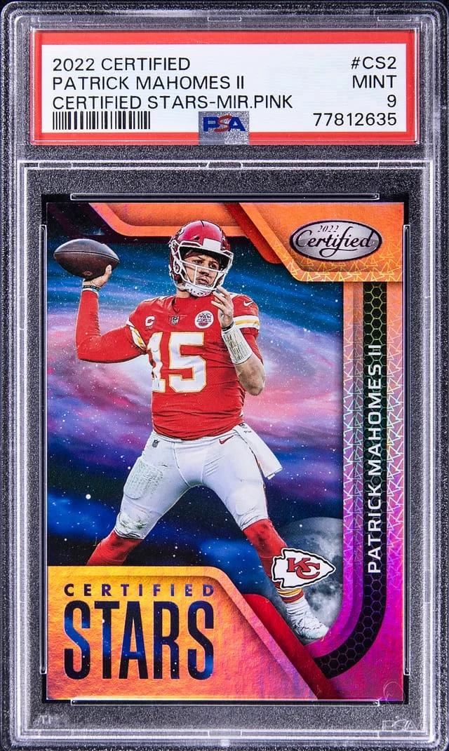 2022 Panini Certified Patrick Mahomes II Stars Mirror Pink #CS2 card image