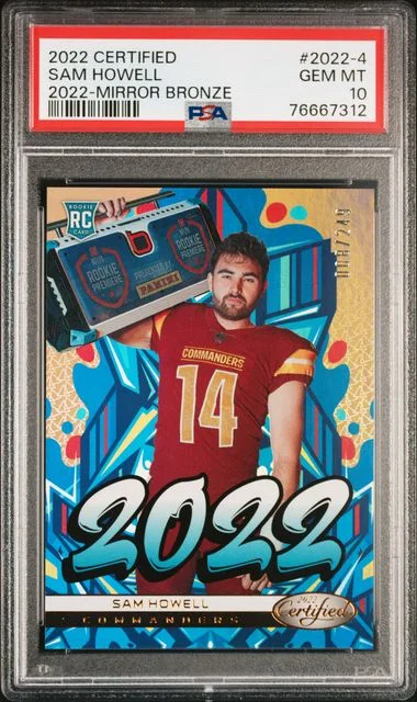 2022 Panini Certified Sam Howell 2022 Mirror Bronze #2022-4 card image
